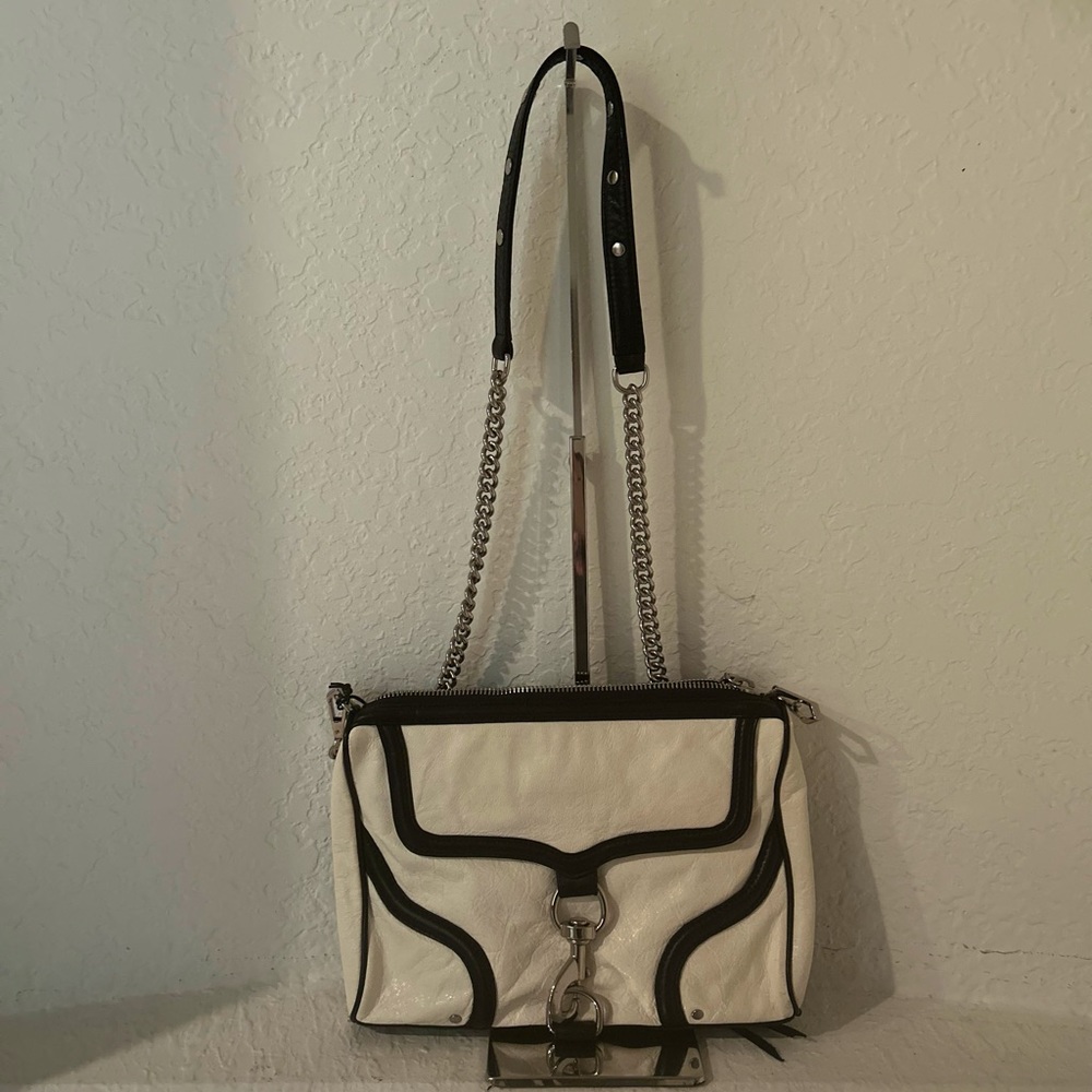 Rebecca Minkoff Original Full Size MAC M.A.C. Crossbody Bag Black and White